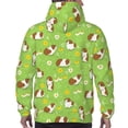 thumbnail image 7 of Lsque Guinea Pigs Pattern Casual Men's Hoodie,Hooded Sweatshirt with Kangaroo Pocket,Pullover Hoodie-Small, 7 of 7