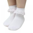 thumbnail image 3 of [Clearance!] Autumn Summer Little Baby Girl Princess Lace Design Solid Socks Cotton Newborn Short Stockings, 3 of 5