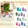 thumbnail image 3 of Decorr 3D Printed Egg Set, 2.4" Easter Egg Ornament, Movable Desktop Toy, Mini Bunny Figurines, Easter Basket Filler, Decorative Egg for Home Office Shelf, Party Favors, 3 of 3