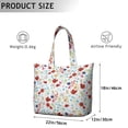 thumbnail image 5 of Flower Women's Large Weekend Travel Bag Moving Canvas Handbag Thick Double Layer Beach Weekend Travel Unisex Hospital Maternity Delivery with Toiletry Waterproof, 5 of 5