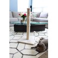 thumbnail image 4 of Cat Craft 36 Inch Sisal Cat Scratching Post with Interactive Pom-Pom Toy, Beige Fleece, 4 of 5