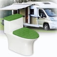 thumbnail image 6 of HELLHERO Green Tractor Field Toilet Lid Covers & Toilet Seat Covers with Adjustable Elastic Fabric for Stretch Fit, Easy Care, 6 of 8