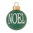 thumbnail image 2 of Melrose Joy and Noel Christmas Ball Ornaments - 5" (130mm) - Green and Red - 6ct, 2 of 3