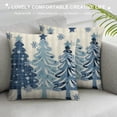 thumbnail image 3 of GOSMITH  Winter Snowman Joy Snowflake Christmas Throw Pillow Covers, Tree Winter Holiday Buffalo Plaid Cushion Case Decoration for Sofa Couch, 3 of 5