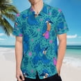 thumbnail image 5 of High Quality Hawaiian Shirts for Men Short Sleeve Aloha Beach Shirt Floral Summer Casual Button Down Shirts Blouses S479JF, 5 of 7