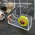 thumbnail image 4 of Deluxe Acrylic Design Office Desktop Tape Dispenser Clear Gold, 4 of 8