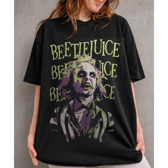 Beetlejuice Shirt, Vintage Horror Movie Tee, Gothic Halloween T-Shirt