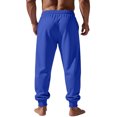 thumbnail image 6 of Hearthz Mens Joggers Lightweight Athletic Mens Lounge Pants Lightweight Breathable Cinch Bottom Sweat Pants for Mens with Pockets Dark Blue XXL, 6 of 9
