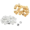 thumbnail image 3 of MERIGLARE 30pcs Shimmer Crystal Rhinestone Dread Lock Hair Adjustable Braids - Golden, as, 3 of 9