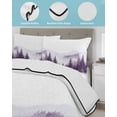thumbnail image 4 of Purple Mist Forest Full Size Down Alternative Comforter, Lightweight Comforter Quilt Bedding Set with Pillow Shams Simple Trees Mountains Landscape All Seasons Bed Comforter Duvet Insert 78"x90", 4 of 7