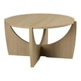 thumbnail image 4 of Table Basse Ronde en Bois de 28 Po avec Base en Arc Croisé Ouverte - Chêne Côtier, 4 of 8