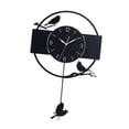 thumbnail image 1 of Reloj de pared con diseño de pájaro, reloj colgante negro Vintage de 30cm, reloj de pared decorativo para el hogar, interior, oficina, cocina, entrada, 1 of 8