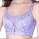 thumbnail image 2 of Sujetador fino de talla grande con parte superior de tubo fruncido en V profundo, ropa interior de encaje sexy ajustable y cómoda con copa DE, 2 of 6