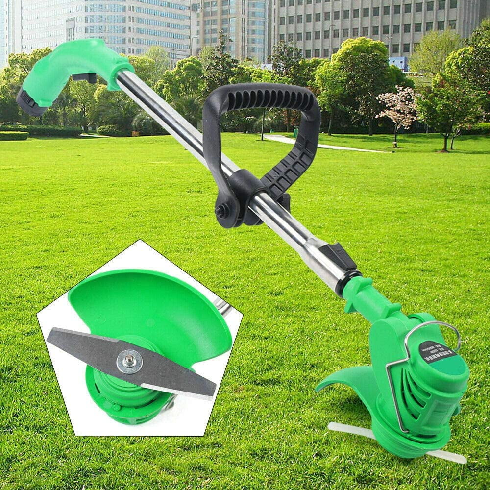 cncest-green-cordless-mower-portable-electric-lawn-trimmer-grass-cutter