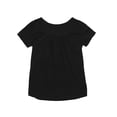 thumbnail image 1 of Qmyliery Women Summer Top, Solid Color Loose Low Chest Outfit, Short Sleeve Pleated Wild Fashion Pullover Casual Top Shirt, 1 of 3