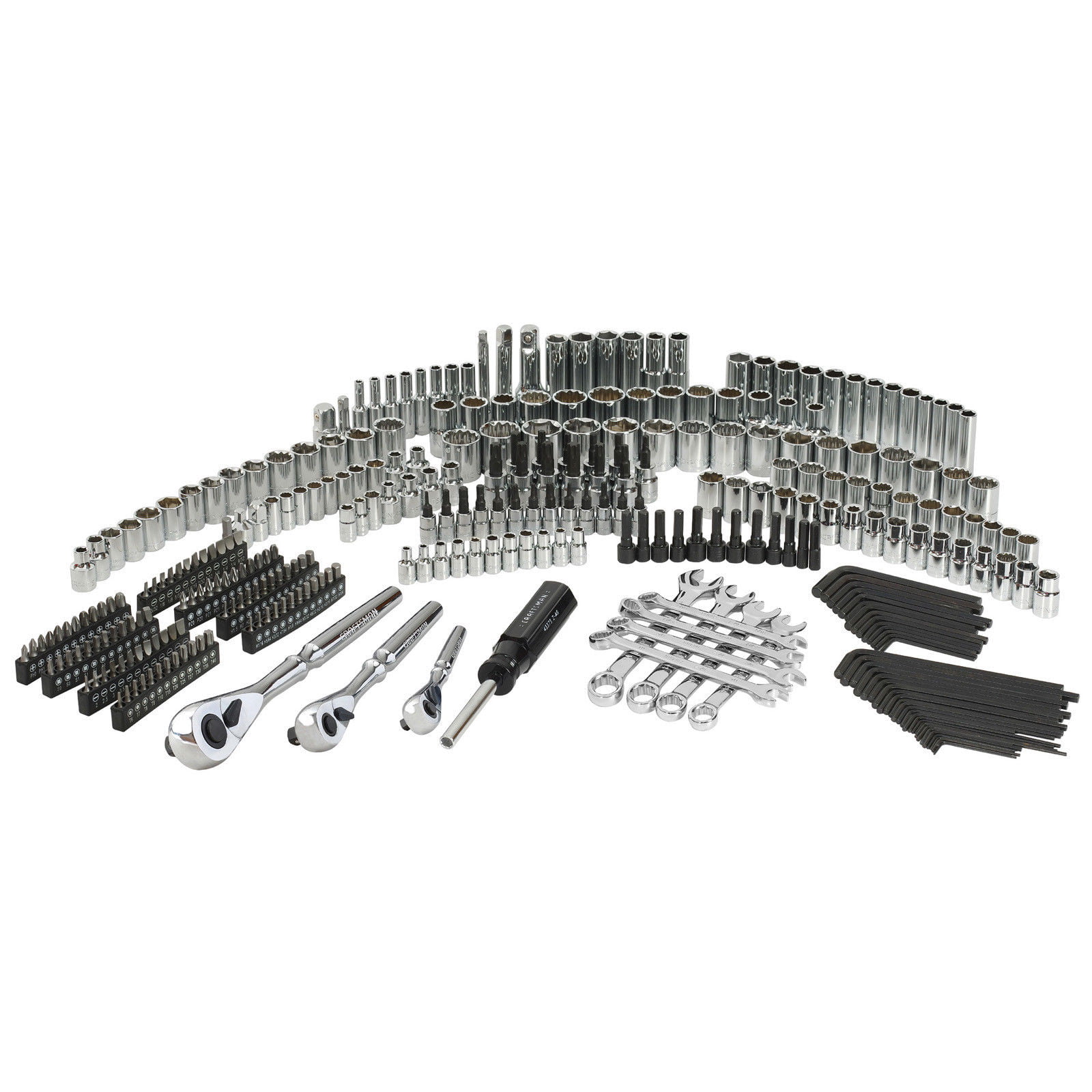 Socket Wrench Ratchet Bit Kit Craftsman 320-Piece Mechanic Tool Set w/ Case