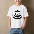thumbnail image 2 of KPVEVIQ Toddler Boys Girls Halloween T-Shirt Kid Pumpkin Short Sleeve Shirts Funny Graphic Clothes Tee Tops, 2 of 4