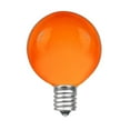 thumbnail image 2 of Novelty Lights 25 Feet Orange G40 Globe Outdoor Patio String Lights, Green Wire, 2 of 7