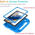 thumbnail image 5 of SUPNICE Kids Case with Built-in Screen Protector for Samsung Galaxy Tab A8 10.5" 2022 (Model SM-X200/X205/X207), Shockproof Handle Stand Protective Case for Samsung Tab A8 10.5 Inch 2022, Blue, 5 of 9