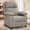 Khaki, variant on Korser Manual Push Back Recliner Chair with Side Pockets,Recliner Chairs for Adults for Living Room,Small Recliners for Small Spaces,Linen,Dark Grey