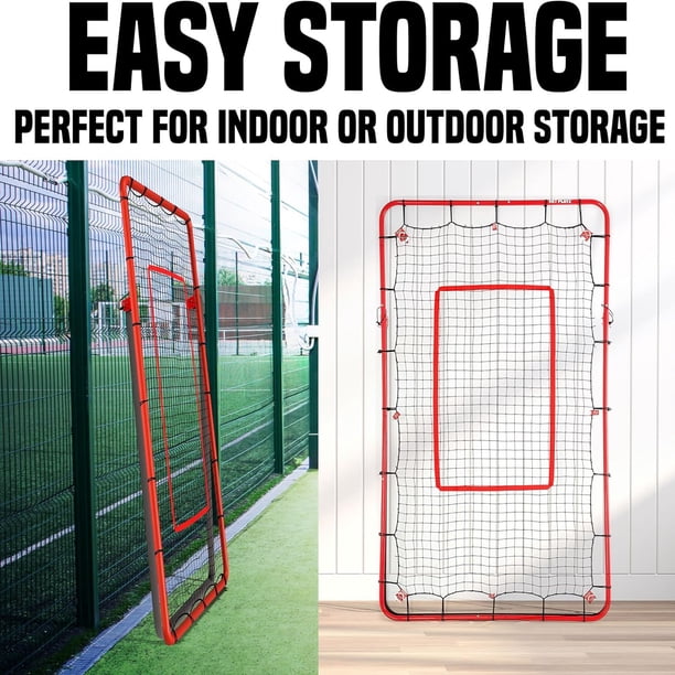 Olybeaka Volleyball Rebounder Net - 7x4 FT Training Equipment With Adjustable Angles