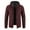 Wine, variant on Honeeladyy Men Hooded Zipper Sherpa Lined Knit Coat,Winter Solid Color Thick Warm Fleece Jacket Coat Coffee XL