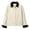 Beige, variant on Twill Cropped Jackets for Women, Button Down Lapel Collar Rolled Long Sleeve, Fall Stylish Relaxed Fit Casual Barn Jacket S-3XL