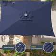 thumbnail image 6 of ACEGOSES 10 x 6.5ft LED Rectangle Outdoor Patio Deck Market Outside Table Umbrellas with Non-Fading Polyester canopy,Navy Blue, 6 of 8