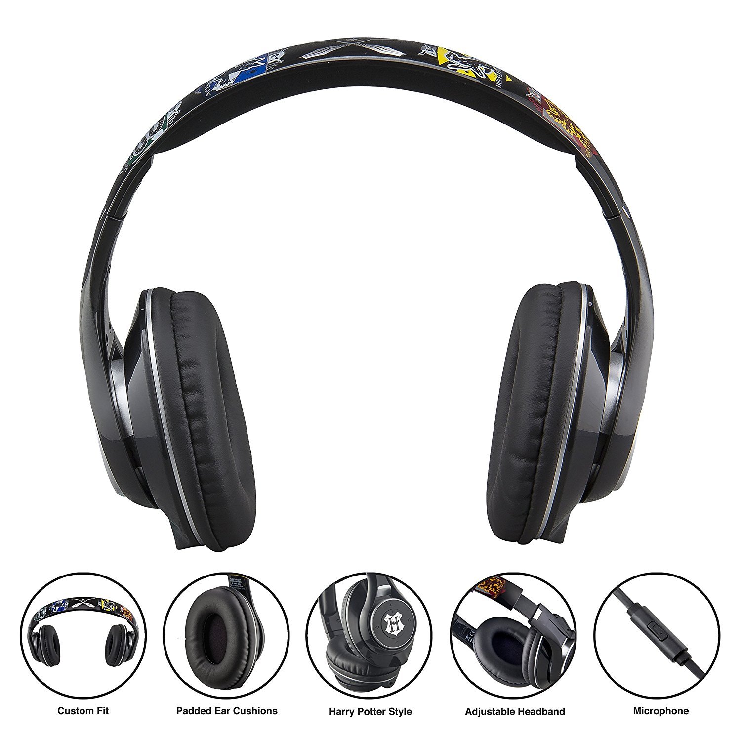 iHome Bluetooth Noise-Canceling Over-Ear Headphones, Black, MODNXA7C26VM4Y - image 3 of 8