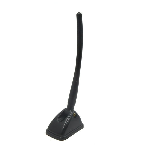 Unique Bargains Black Plastic Adhesive Base Adjustable Car Roof Decorative Antenna Aerial