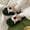 Green, variant on Herrnalise Christmas Winter Women Plush Slippers Elk Fashion Indoor Home Anti-skid Outdoor Wear Shoes Clearance