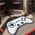 thumbnail image 5 of 2PCS Gamer Floor Mat Cartoon Game Console Design Non- Rug,Ultra Soft Absorbent Machine Washable Carpet for Gaming Room,Bathroom Indoor Door Decorï¼31.5*19.69Inchï¼, 5 of 9