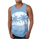 thumbnail image 1 of Hombres Moda Casual sin Mangas Impresión Suéter Cuello Redondo Tanque Deportivo, 1 of 4