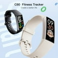 thumbnail image 3 of Couple Smart Bracelet & Sports Watch - High Quality, 1.1" AMOLED Touchscreen, Ultra-Thin Body, 14-Day Battery Life, 25 Fitness Modes, Sleep Tracking, Weather Forecast, Music Control, Stopwatch, 3 of 15
