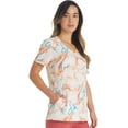 thumbnail image 4 of Dickies EDS Scrubs Top For Women V-Neck Print DK881, 4 of 7