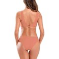 thumbnail image 2 of SHKEINI Mujer Traje de baño de Vendaje Juego de Bikini de Cintura Baja, Trajes de baño de Dos Piezas Ruchados Rosado M Rosado M Xishao ropa, 2 of 2