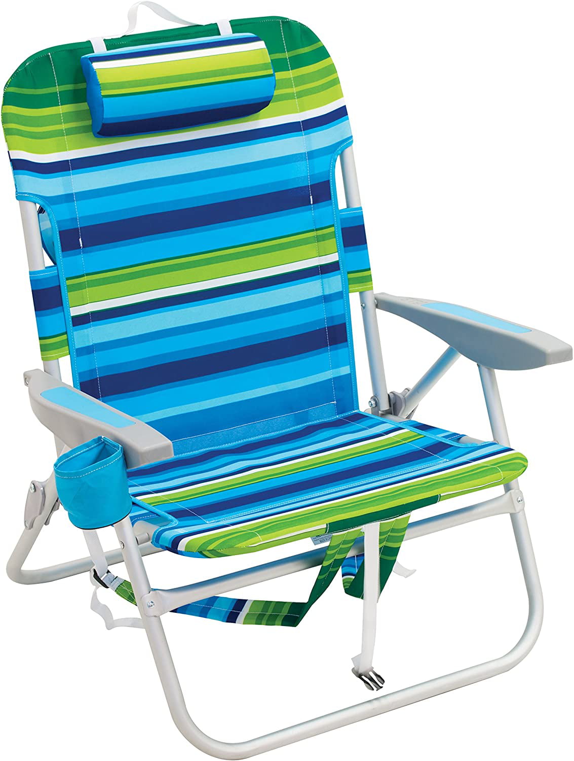  18 Inch High Seat Beach Chair with Simple Decor