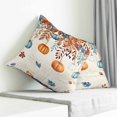 thumbnail image 3 of Orange Blue Pumpkins Fall Pillow Covers 20x20 Inch Decorative Throw Pillow Cover, Weeping Botanical Thanksgiving Retro Sofa Pillowcases Accent Cushion Case Home Decor Bedroom Living Room, 3 of 6