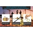 thumbnail image 3 of FHFallArrest Fall Protection Rope Grab with Anti-Panic Feature, Auto-Trail Double Locking Rope Grabs Fall Arrester, Used with 5/8&acirc; Lifeline Rope, for Construc, 3 of 9