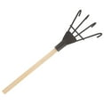 thumbnail image 1 of 1Pcs Mini Sand Rake Tool Black Wooden Handle for Kids Home Use, 1 of 8