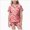 A12-Pink, variant on Girls Outfits Set Halloween Pumpkin Print Shirts and Shorts