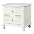 thumbnail image 3 of Furniture of America Kaela Coastal 2-Drawer Solid Wood Adult Nightstand, White, 3 of 8