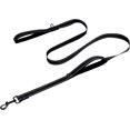 thumbnail image 1 of Black Dog Leash 6 FT with Comfortable Padded Handle, Black Dog Leash with Double Handle, Highly Reflective Threads Dog Leash for Medium and Large Dogs,1/2 inch, 1 of 7
