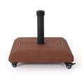 thumbnail image 2 of Larry Outdoor Concrete Square 80lb Umbrella Base with Steel Umbrella Holder, Red, 2 of 6