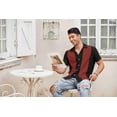 thumbnail image 5 of COOFANDY Vintage Mens Bowling Shirts Button Up Vacation Shirts Loose Fit Short Sleeve Shirts, 5 of 8