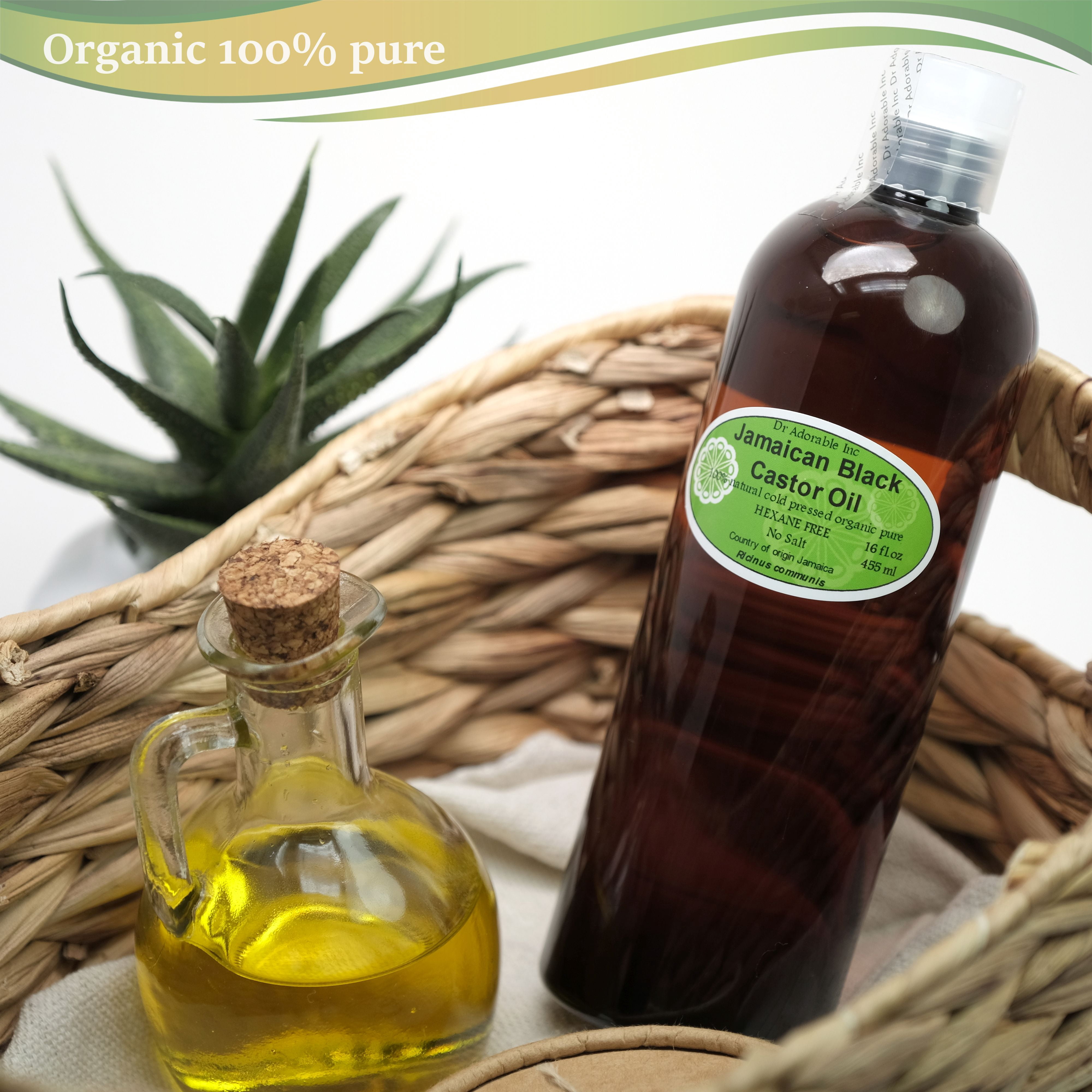 Dr. Adorable - 100% Pure Jamaican Black Castor Oil Organic Cold Pressed Natural Skin and Strengthen Grow & Restore Hair Care - 48 oz