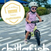 Chillafish Pistachio Charlie Sport Lightweight Toddler Balance Bike with Carry Handle, Integrated Footrest, Handlebar Foam, Adjustable Seat and Handlebar, Puncture-Proof 12 RS Tires, Kids 2-5 Years