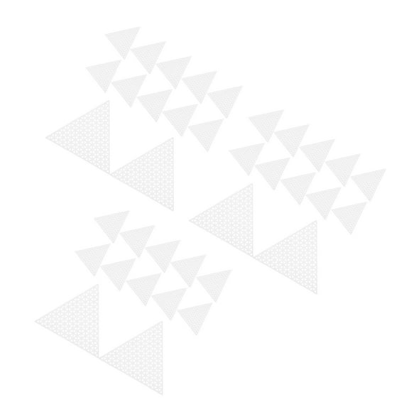 Raindrops 60 pcs  Mesh Plastic Canvas Clear Triangle Embroidery Canvas Plastic Canvas Cross Stitch Sheets for Knitting Crochet DIY Sewing Craft Projects