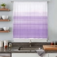 thumbnail image 5 of Purple White Ombre Sheer Curtains 72 Inches Long, Modern Romantic Gradient Stripes Light Filering Curtains, Breathable Simi Curtain Privacy Drapes for Living Room Bedroom Lightweight Window Treatment, 5 of 9