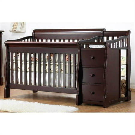 UPC: 0092234010979 | Sorelle Princeton 4-in-1 Crib & Changer Espresso – 72 x 35 x 43 in.